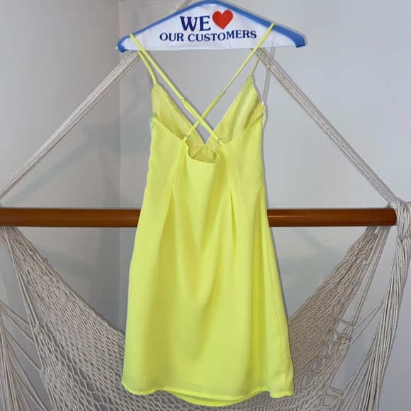 Electric highlighter mini dress - Picture 4 of 5